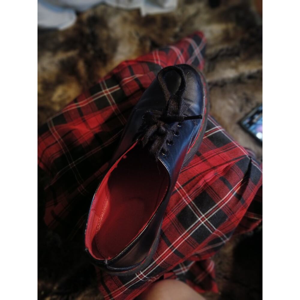 Lamoda Black Chunky Platform Lace-Up Oxford Shoes US 7 - Picture 4 of 7